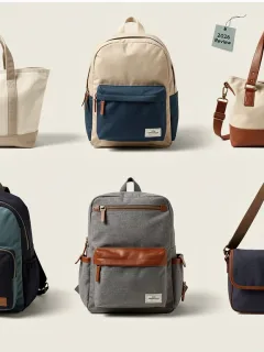 Collection of 9 durable and stylish casual bags for daily use