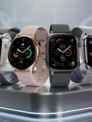Five premium 2026 smartwatches on display, highlighting fashion and technology integration.