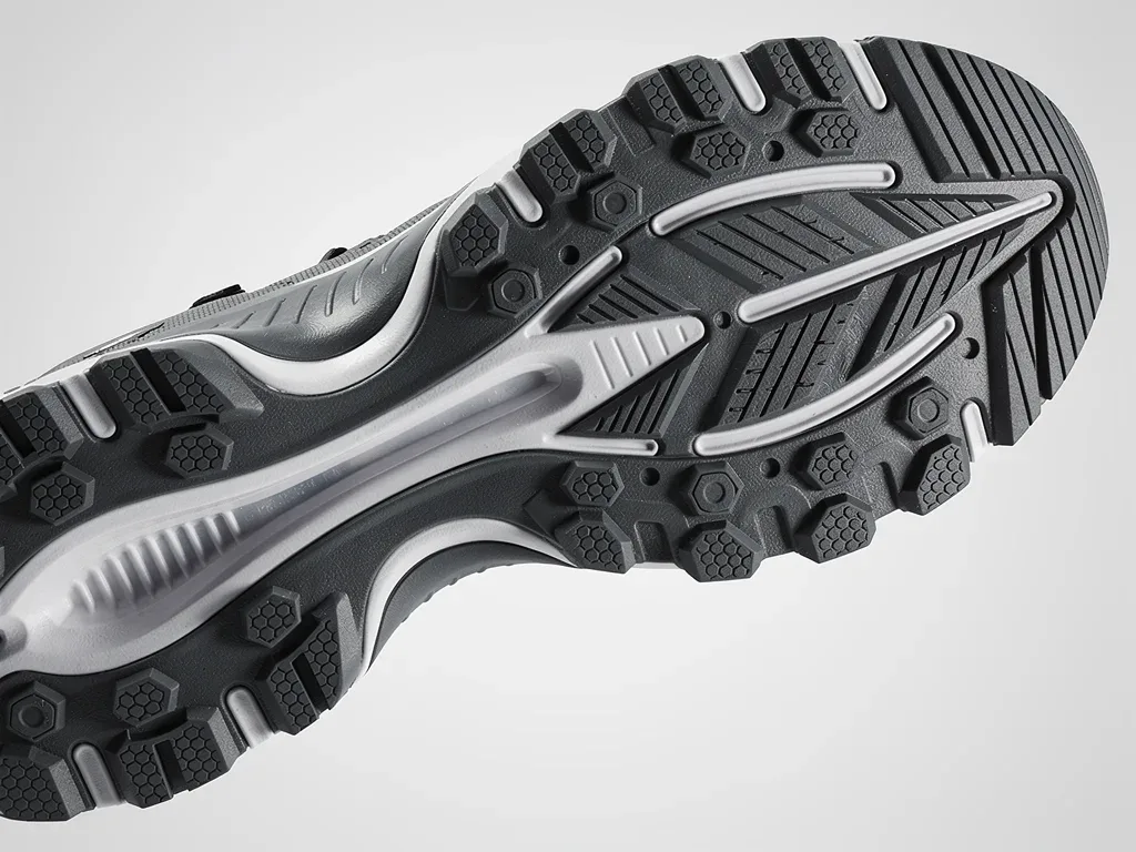 Close-up of innovative boot sole technology, grip and cushioning