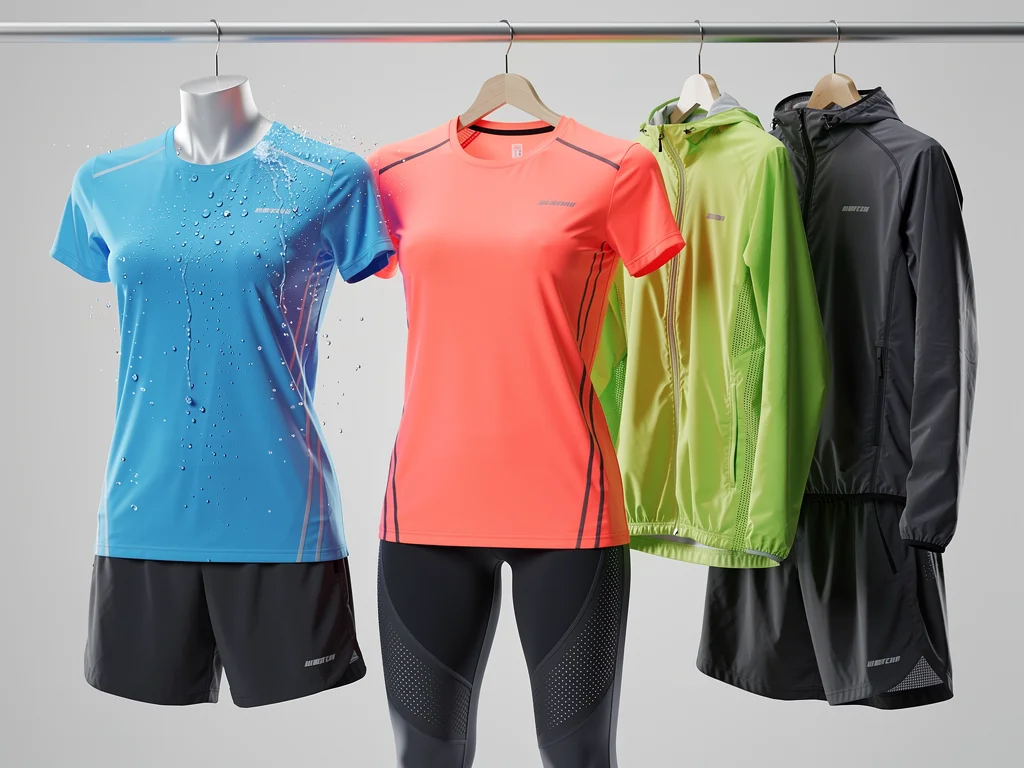 Modern athletic wear made from advanced fabric blends