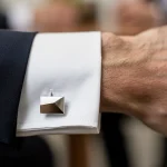 Elegant cufflink accessories on a professional's shirt for 2026