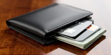 Elegant leather wallet symbolizing smart financial investment