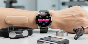 Futuristic smartwatch and advanced health tracking accessories for 2026