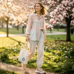 Effortless spring 2026 casual style with modern sustainable clothing