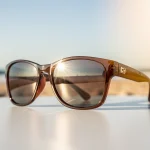 Stylish sunglasses on a bright day, representing new UV protection standards in the US.