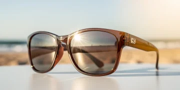 Stylish sunglasses on a bright day, representing new UV protection standards in the US.