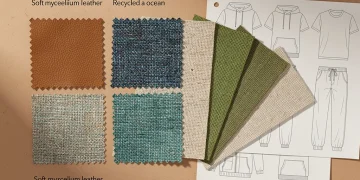 Sustainable fabric swatches for casual wear