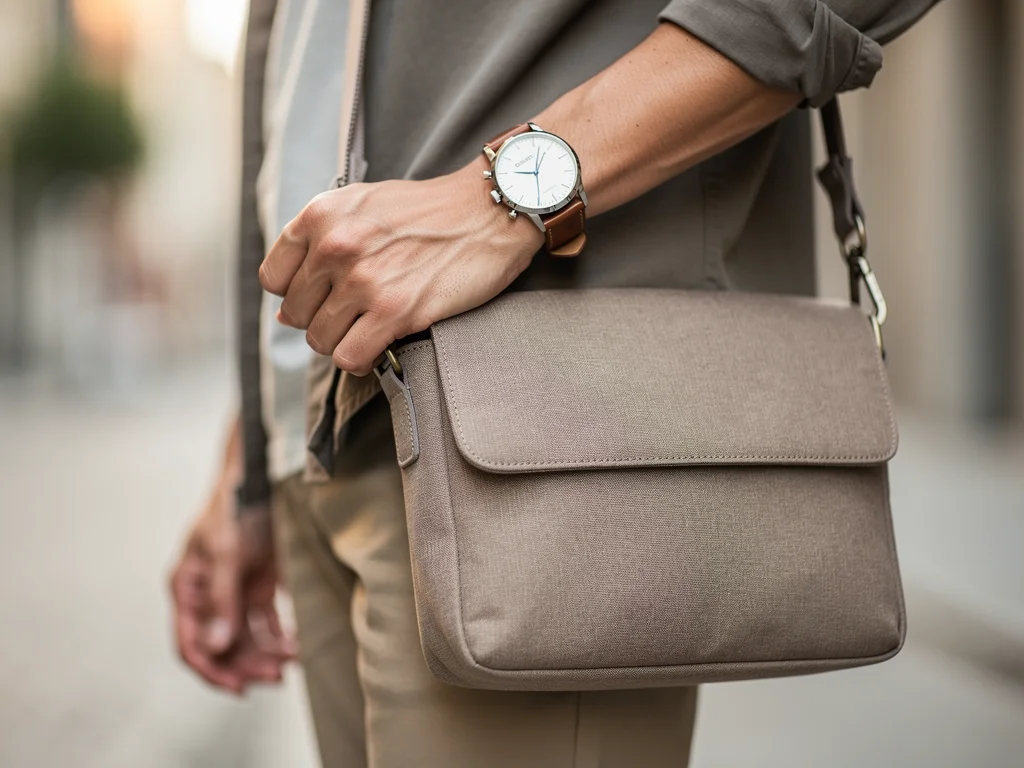 Person showcasing versatile quiet luxury accessories